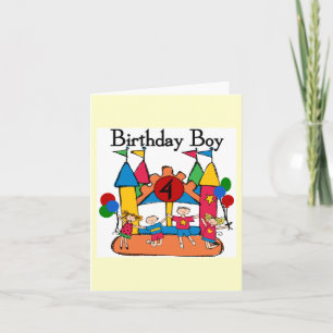Carte Big Bounce Boy 4th Birthday Tshirts et cadeaux