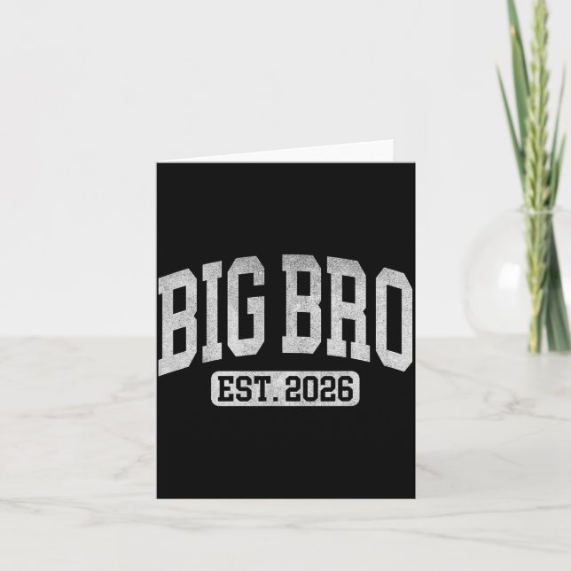 Carte Big Bro Est 2026 New Big Bro Announcement Cool Bro (Devant)