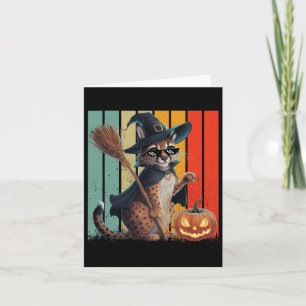 Carte Big Floppa Mème Caracal Chat Halloween