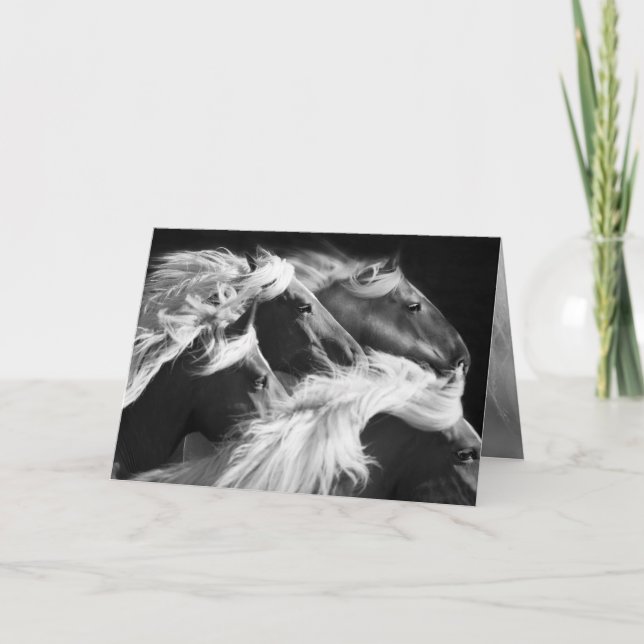 Carte Big Mares Run - Horse Grey Card (Devant)