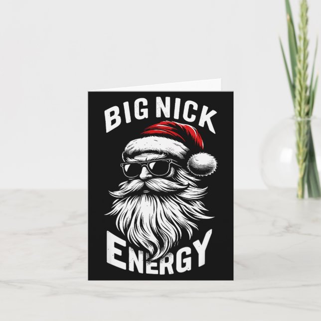 Carte Big Nick Energy Funny Santa Christmas  (Devant)