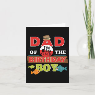 Carte Big One Pêche Thème Papa De L'Anniversaire Garçon