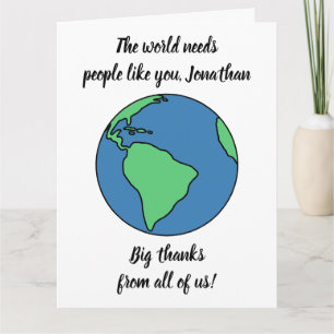 Carte Big Thanks From All of Us - Custom Giant Thank You