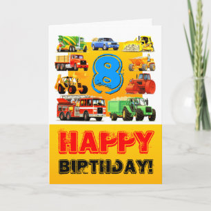Carte Big Trucks 8e anniversaire
