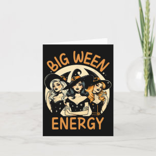 Carte Big Ween Energy Halloween sorcières Vintages Homme