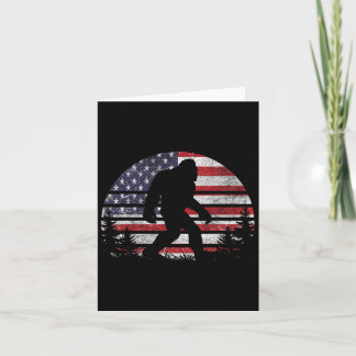 Carte Bigfoot 4 juillet Drapeau américain Usa Patriotiqu
