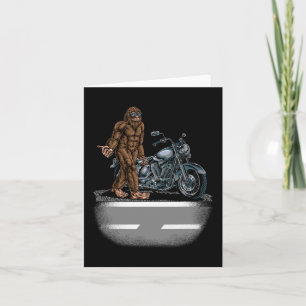 Carte Bigfoot À Vélo Moto Essayant D'Atteindre Un