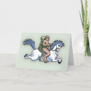 Carte Bigfoot, alien, licorne