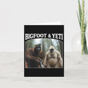 Carte Bigfoot & Yeti Funny Sasquatch Bigfoot Vlogs F