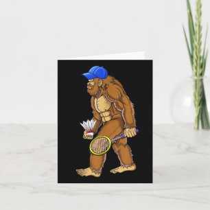 Carte Bigfoot Badminton Volant Art Sports 