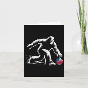 Carte Bigfoot Bowler, Drapeau américain américain