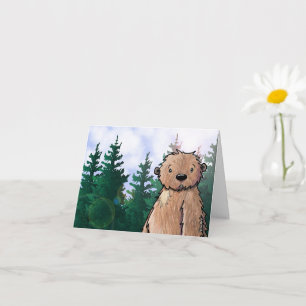 Carte Bigfoot Fan Sasquatatch Note