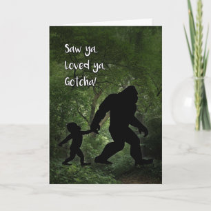 Carte Bigfoot Gotcha Journée pour l'adoption de son