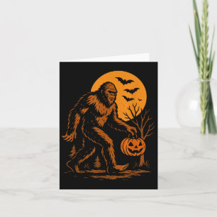 Carte Bigfoot Halloween Sasquatch
