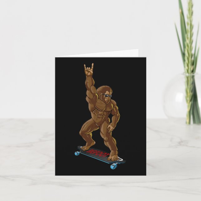 Carte Bigfoot Long Embarquement Rock On - Sasquatch Big  (Devant)