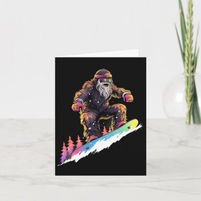 Carte Bigfoot Snowboard Snowboard Hiver (Devant)