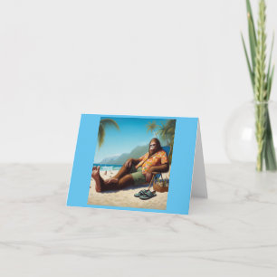 Carte Bigfoot sur la plage