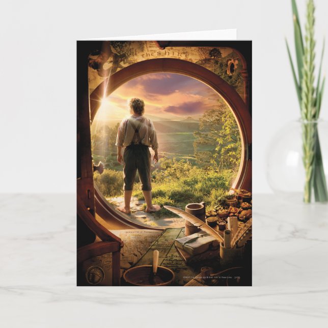 Carte BILBO BAGGINS™ Retour dans le collage de shire (Devant)