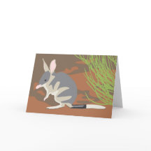 Carte bilby de Pâques avec des enveloppes