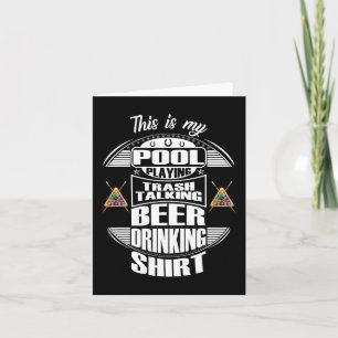 Carte Billard 8 Ball Pool Joueur Sarcasm Humour de nouve