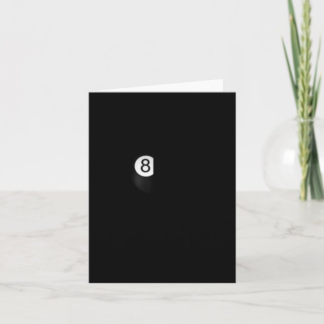 Carte Billard amusant Manche longue pour un billard 8-ll (Devant)