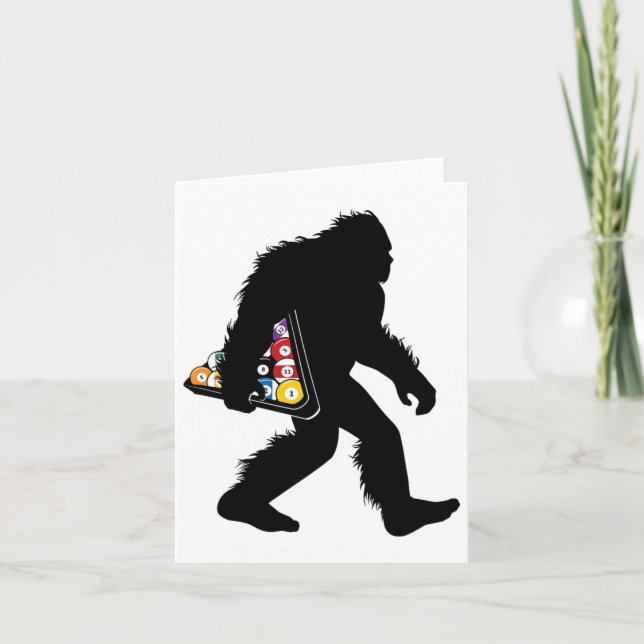 Carte Billard Bigfoot Avec Billard Sasquatch Snooker (Devant)