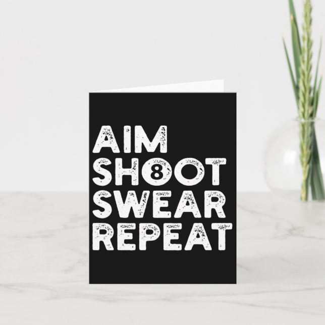 Carte Billard Billard Pool Snooker (Devant)