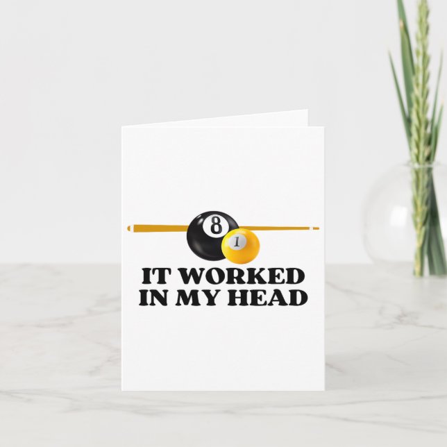 Carte Billard de piscine amusant (Devant)