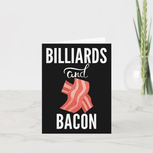 Carte Billard Et Bacon Lover Pool Billard (Devant)