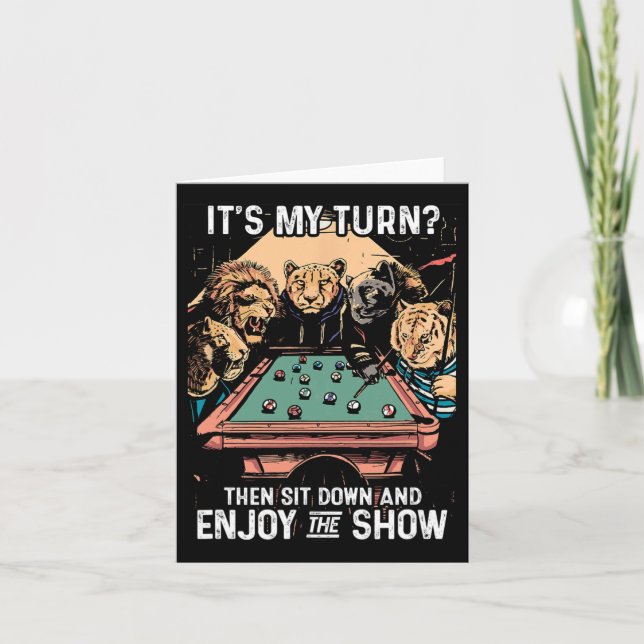 Carte Billard Rack Cue Stick Table de billard Playe Bill (Devant)