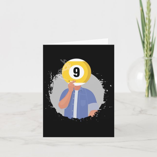 Carte Billard rétro Snooker Billard 9 Ll Lecteur Cue S (Devant)