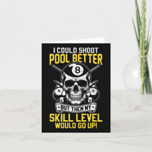 Carte Billard Skull Pool Jeu Je Pouvais Tirer Mieux Sku