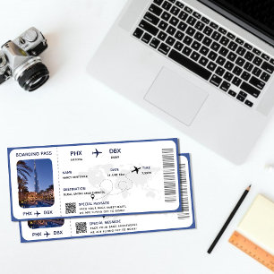 Carte Billet d'avion pour Pass Vacances imprimable