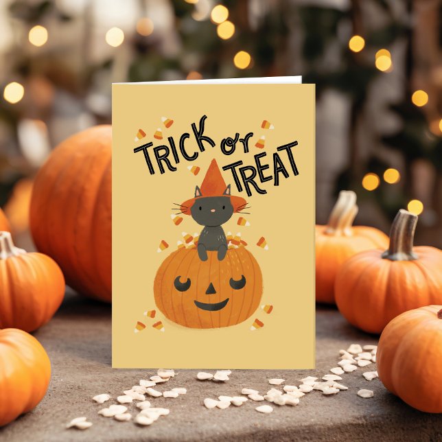 Carte Billet Halloween Trick Ou Treat (Créateur téléchargé)