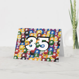 Carte Billiard Balls 35e anniversaire