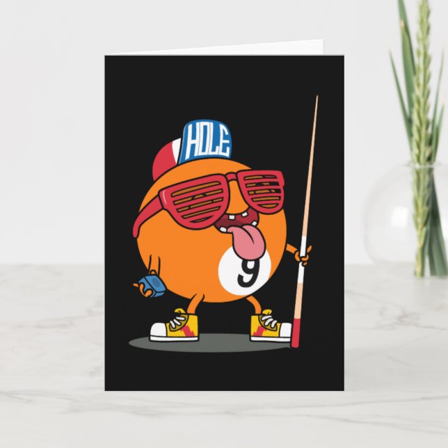 Carte billiard cool neuf balle (Devant)