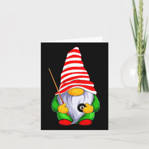 Carte Billiards Gnome Noël drôle Famille Matchin