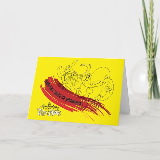 Carte Billy & Mandy - L'évolution ne prend pas de prison (Devant)