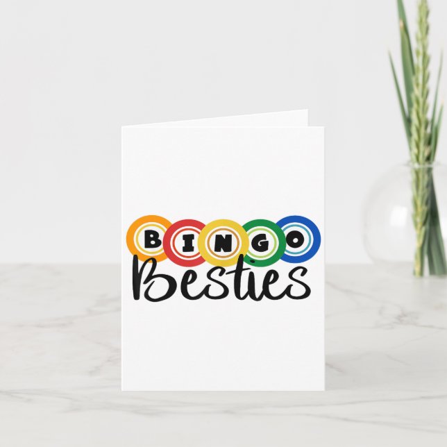 Carte Bingo Besties Bingo Buddy Funny Bingo (Devant)