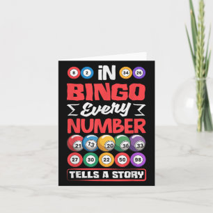 Carte Bingo Numbers Tells Story - Gambl de loterie préfé