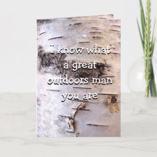 Carte Birch Bark Anniversaire