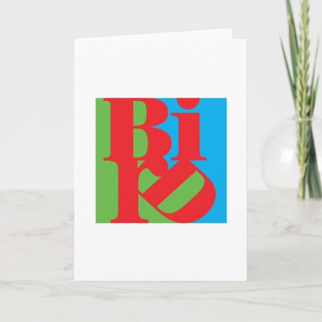 Carte BIRD greeting card (Devant)