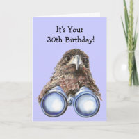 Bird Watcher 30e Birthday Humor Over the Hill