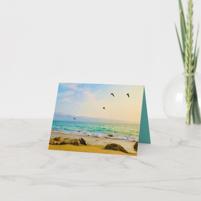 Carte Birds and Beach Card  (Devant)