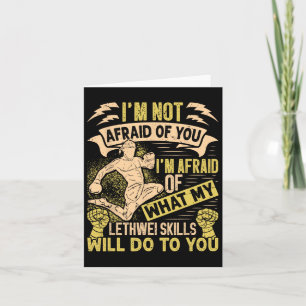 Carte Birman Boxer Lethwei Instructeur Formation Myanmar