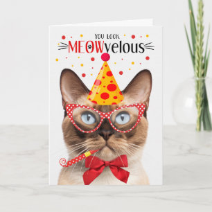 Carte Birmanie Point de phoque Chat MEOWvelous Anniversa
