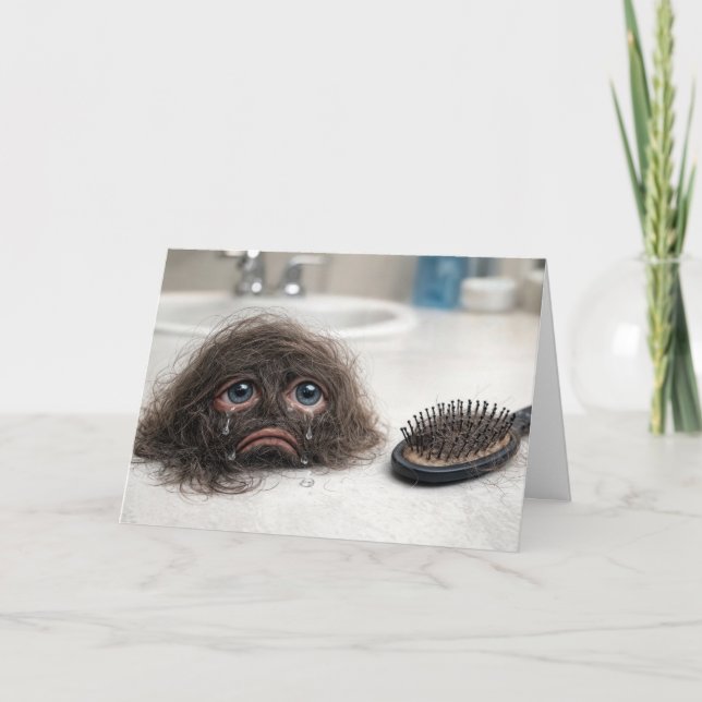 Carte Birthday Baldness Humor (Devant)