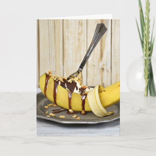 Carte birthday bansplit sundae (Devant)