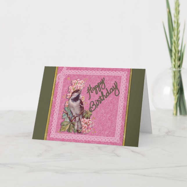 Carte Birthday Bird (Devant)