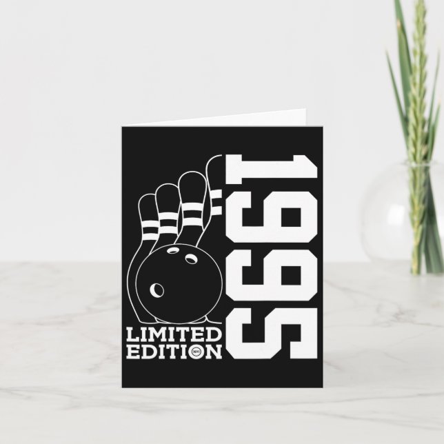 Carte Birthday Bowling Limited Edition 1995 (Devant)